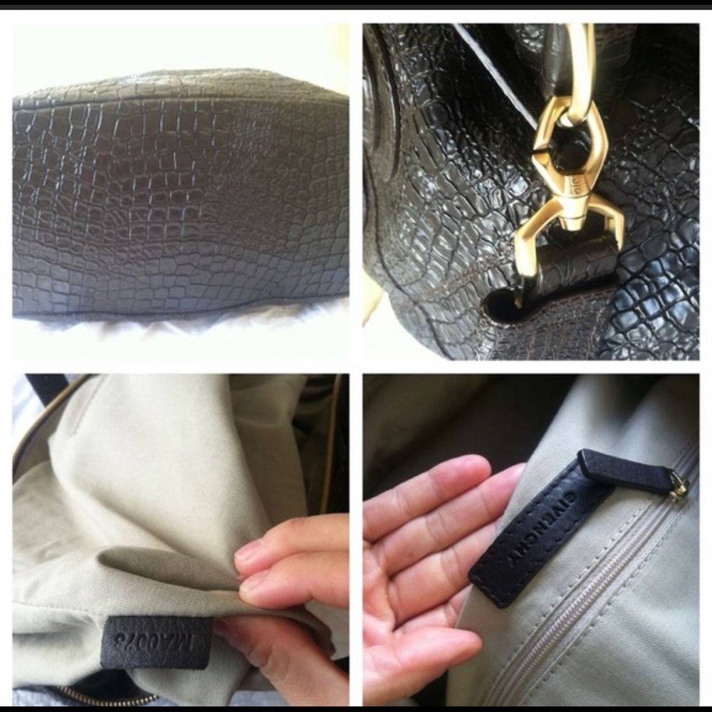 Authentic Givenchy Medium Brown Croc Nightingale - image 2